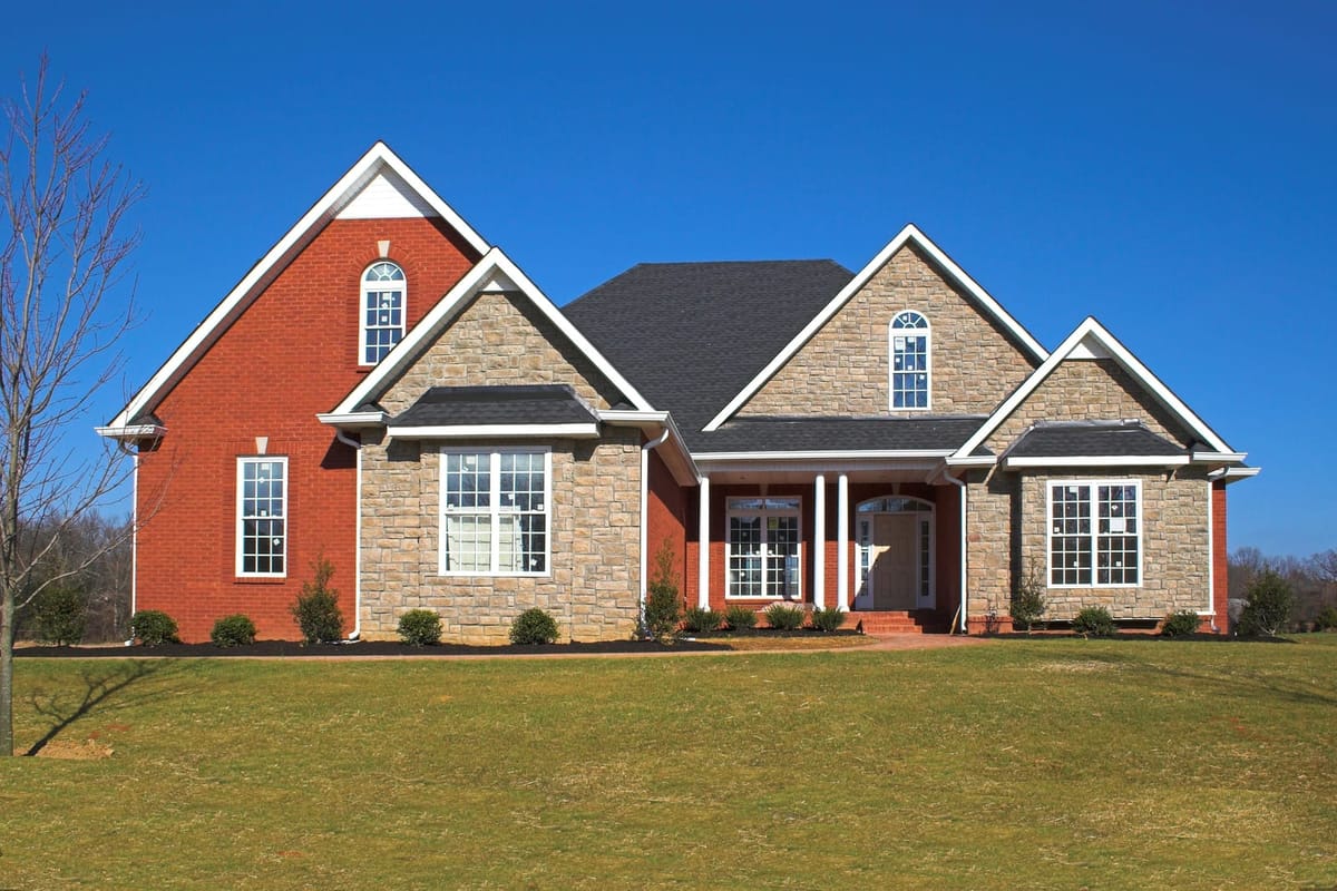 Stone and brick home in Hanover County VA